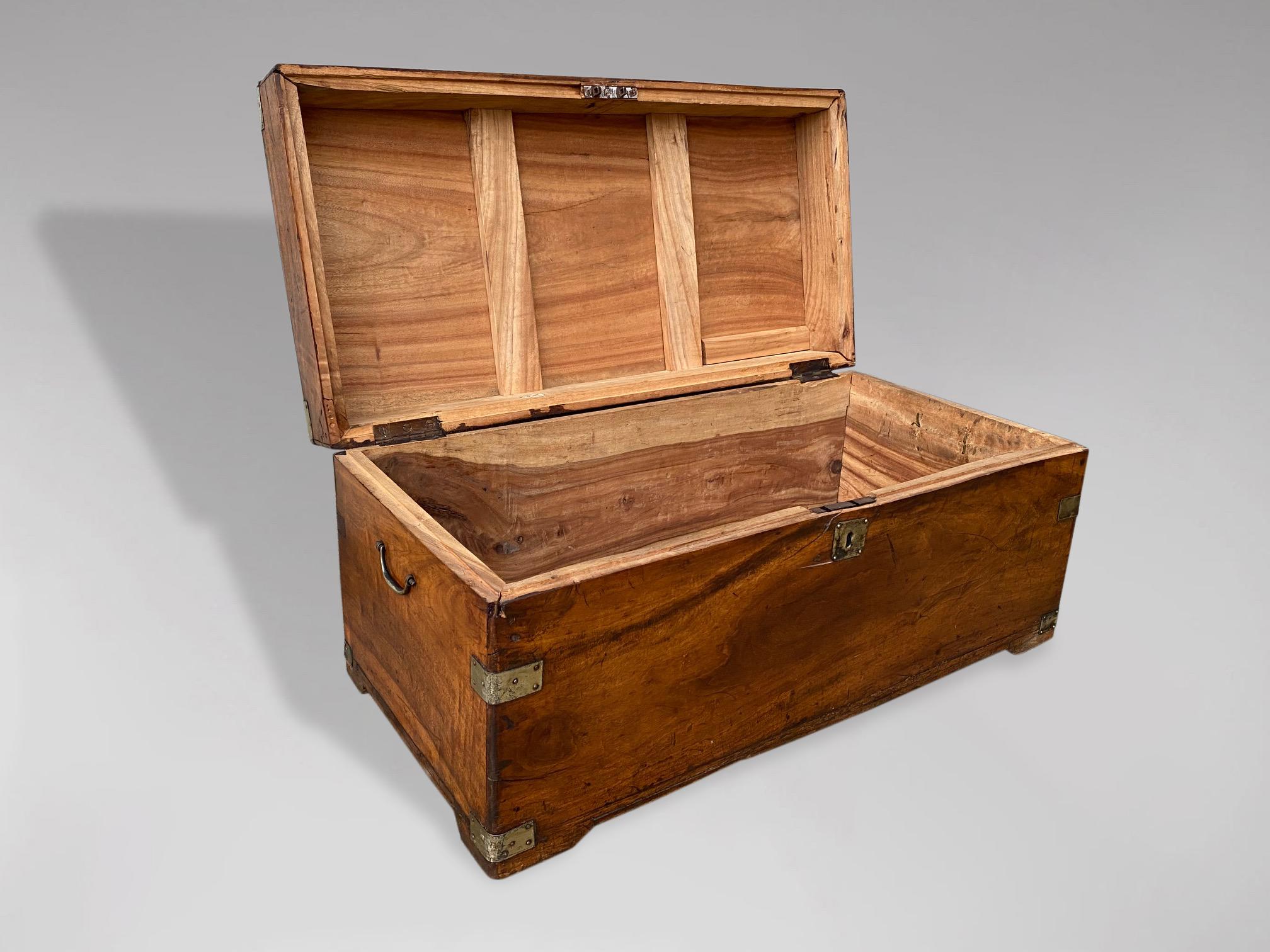 Hand-Crafted 19th Century Small Camphor Wood Chest