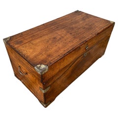 Antique 19th Century Small Camphor Wood Chest