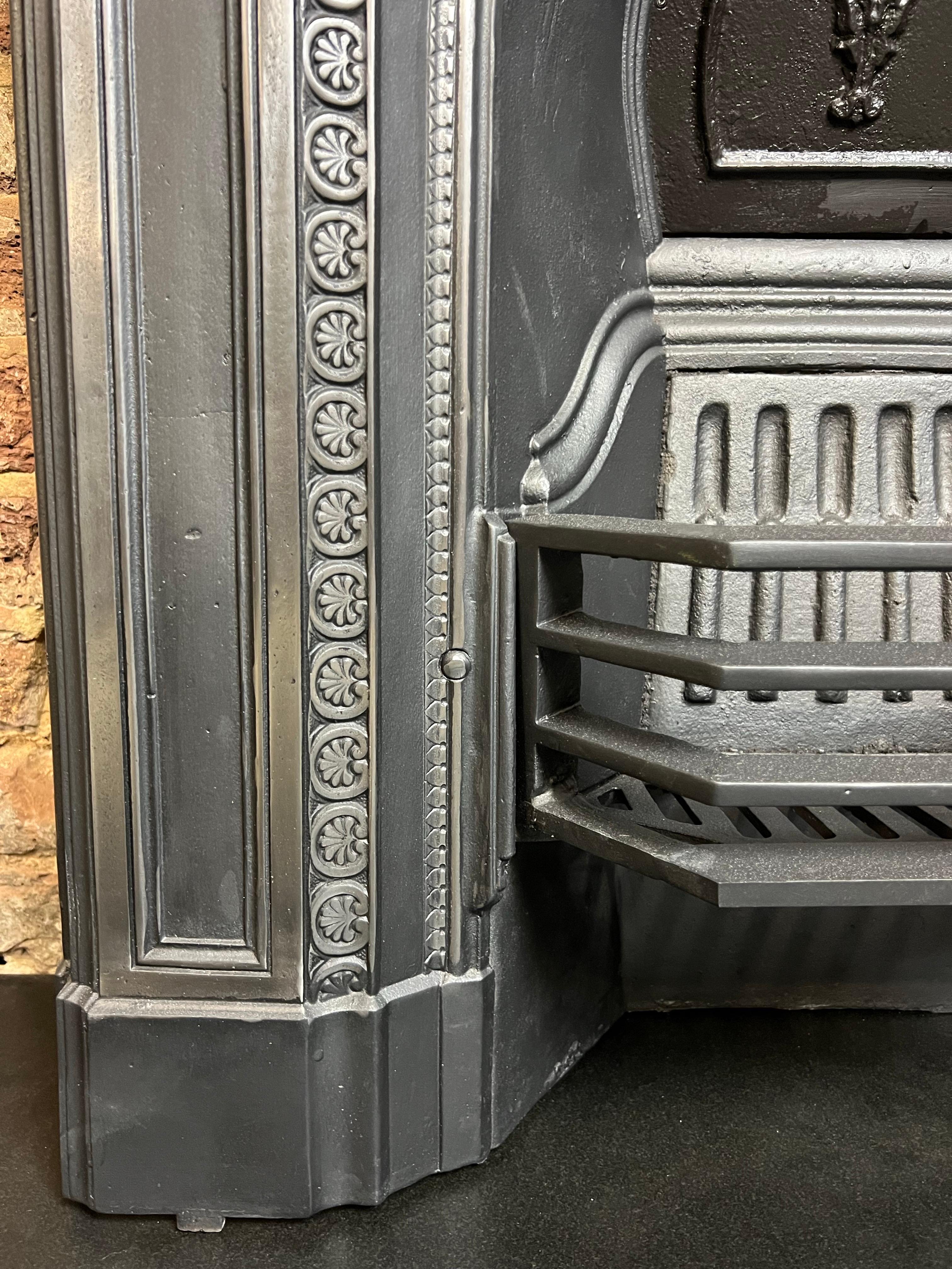 19th Century Small Cast Iron Fireplace Mantlepiece For Sale 5