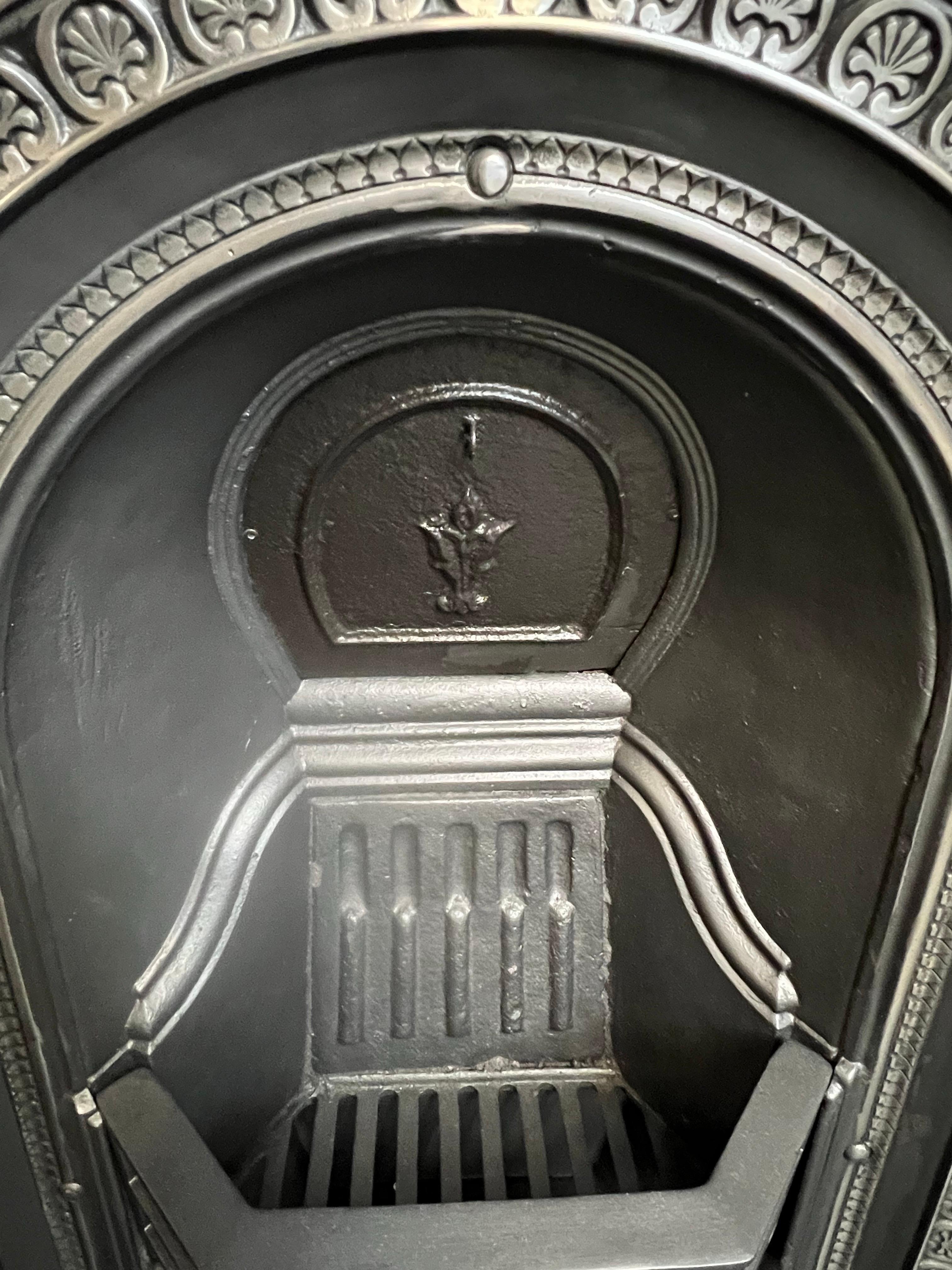 19th Century Small Cast Iron Fireplace Mantlepiece For Sale 7