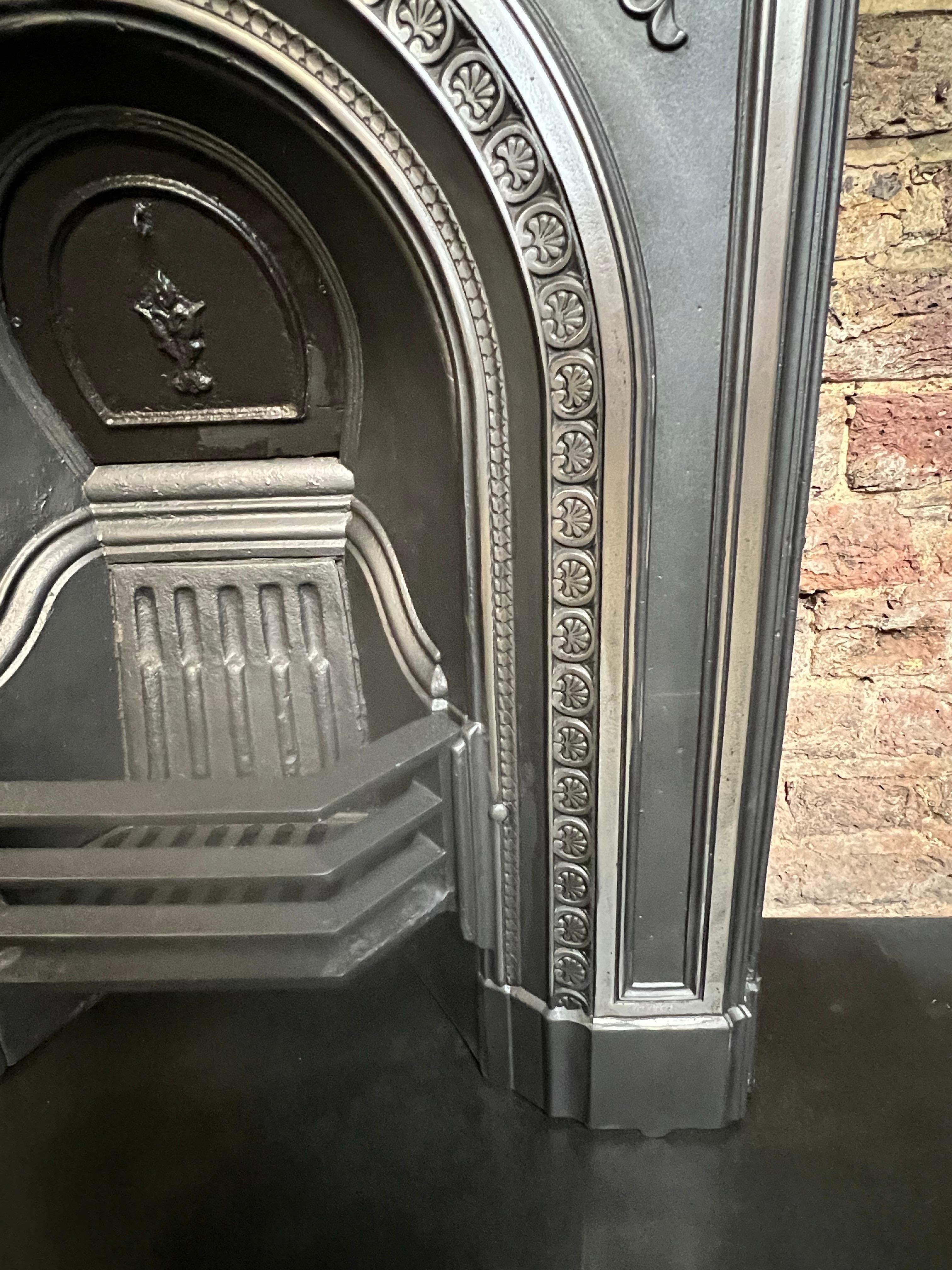 19th Century Small Cast Iron Fireplace Mantlepiece For Sale 2