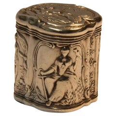 Antique 19th Century Small Continental Silver Box, circa 1890