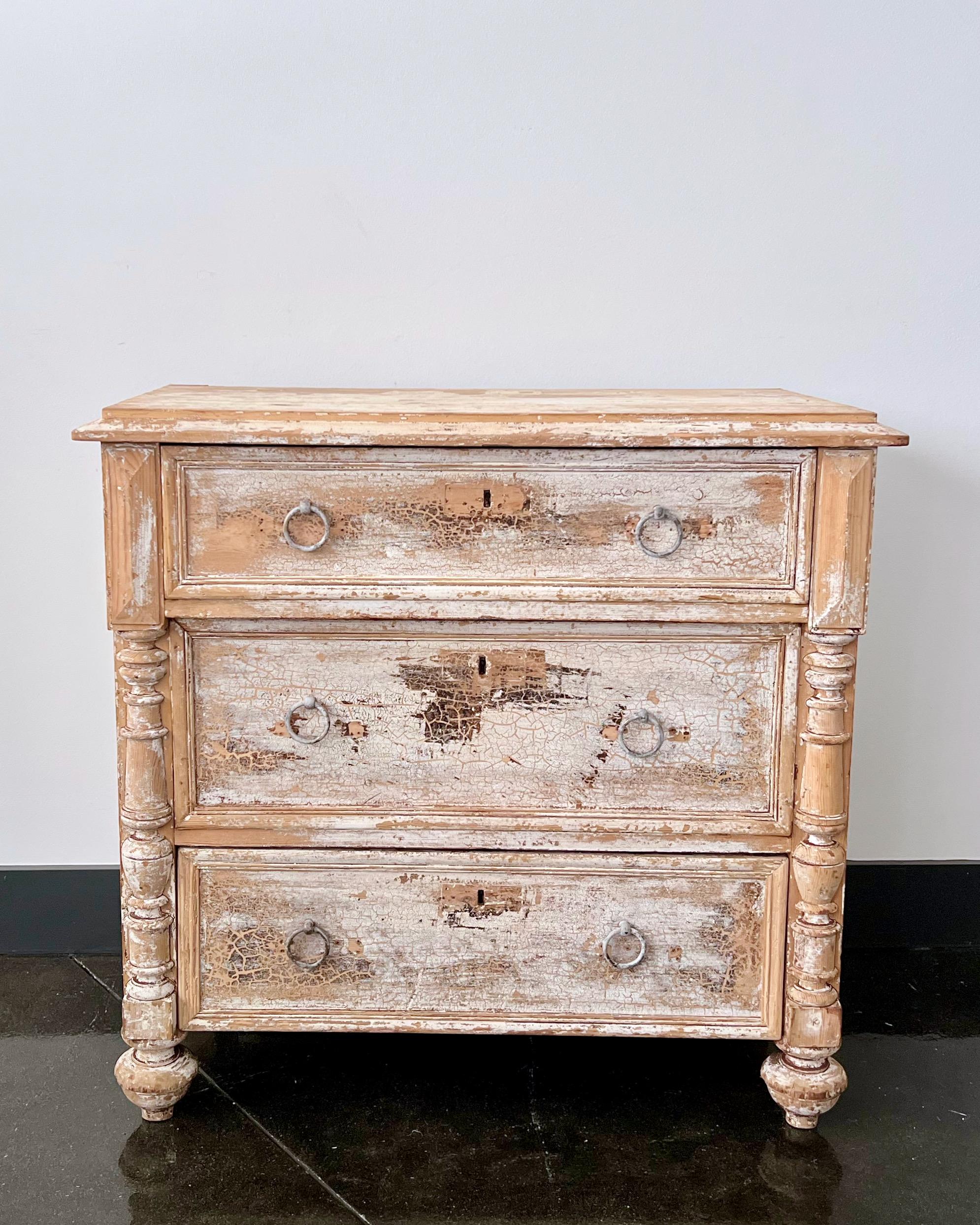 Hand-Carved 19th century Small Dutch Commode For Sale