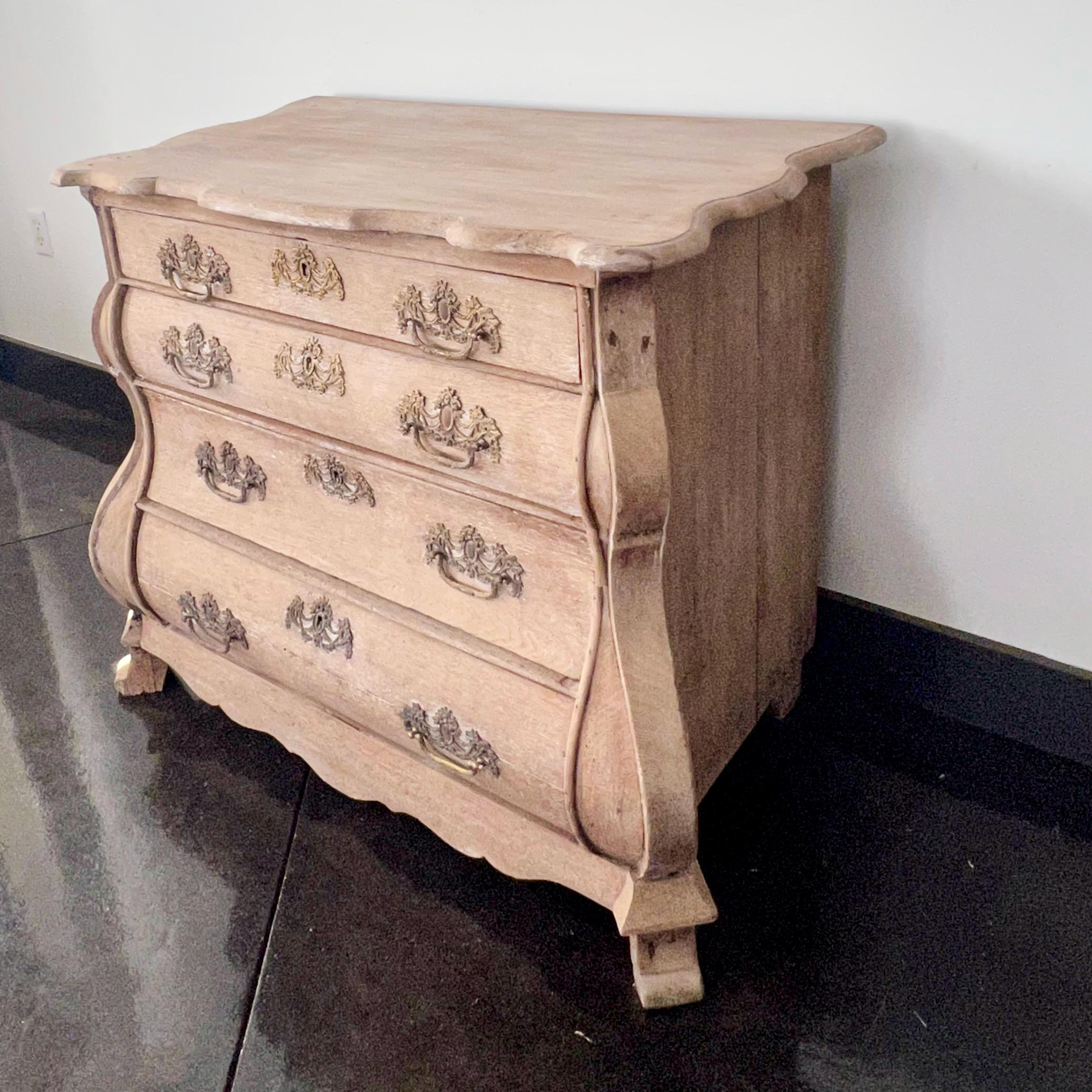 Hand-Carved 19th Century Small Dutch Commode For Sale