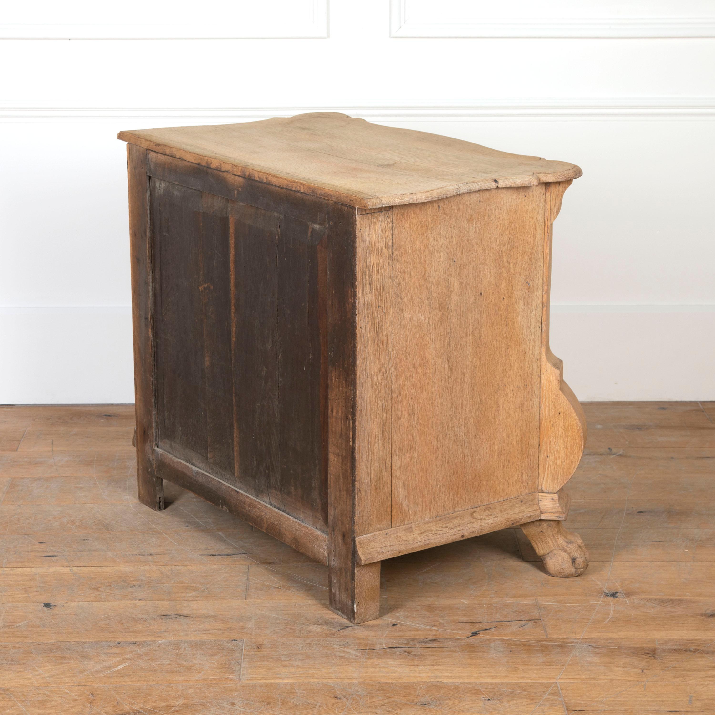 19th Century Small Dutch Oak Chest of Drawers For Sale 7