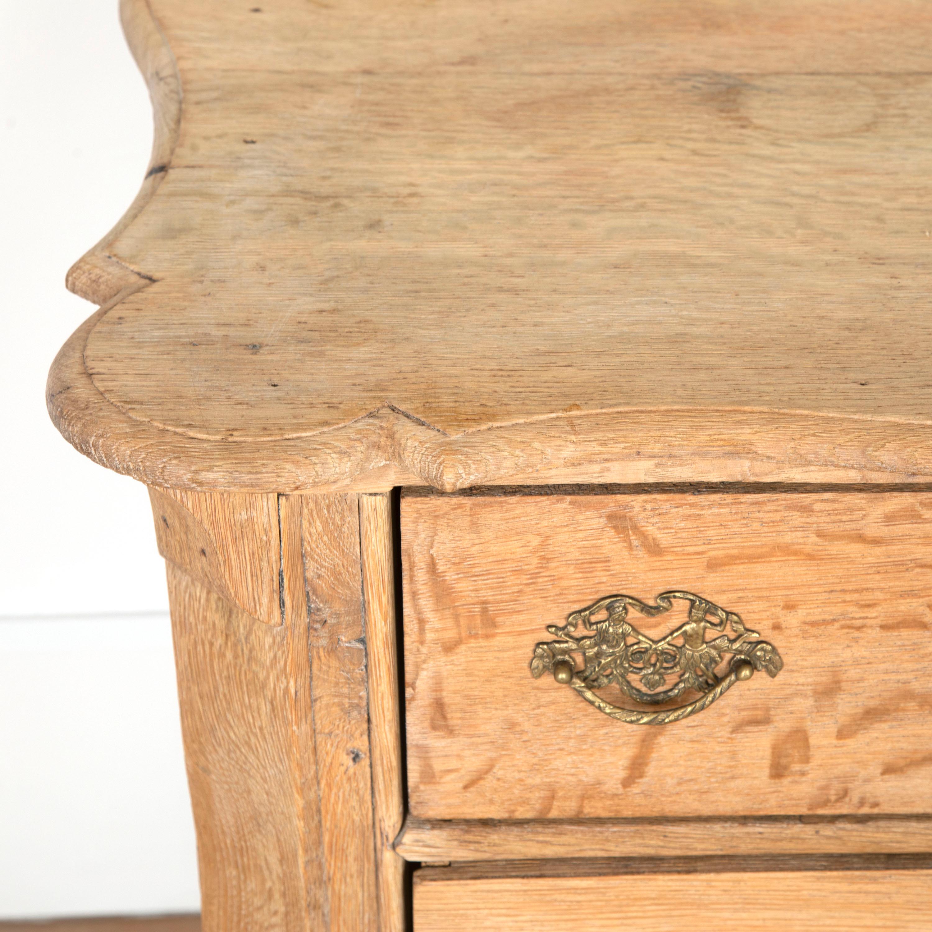 19th Century Small Dutch Oak Chest of Drawers For Sale 1