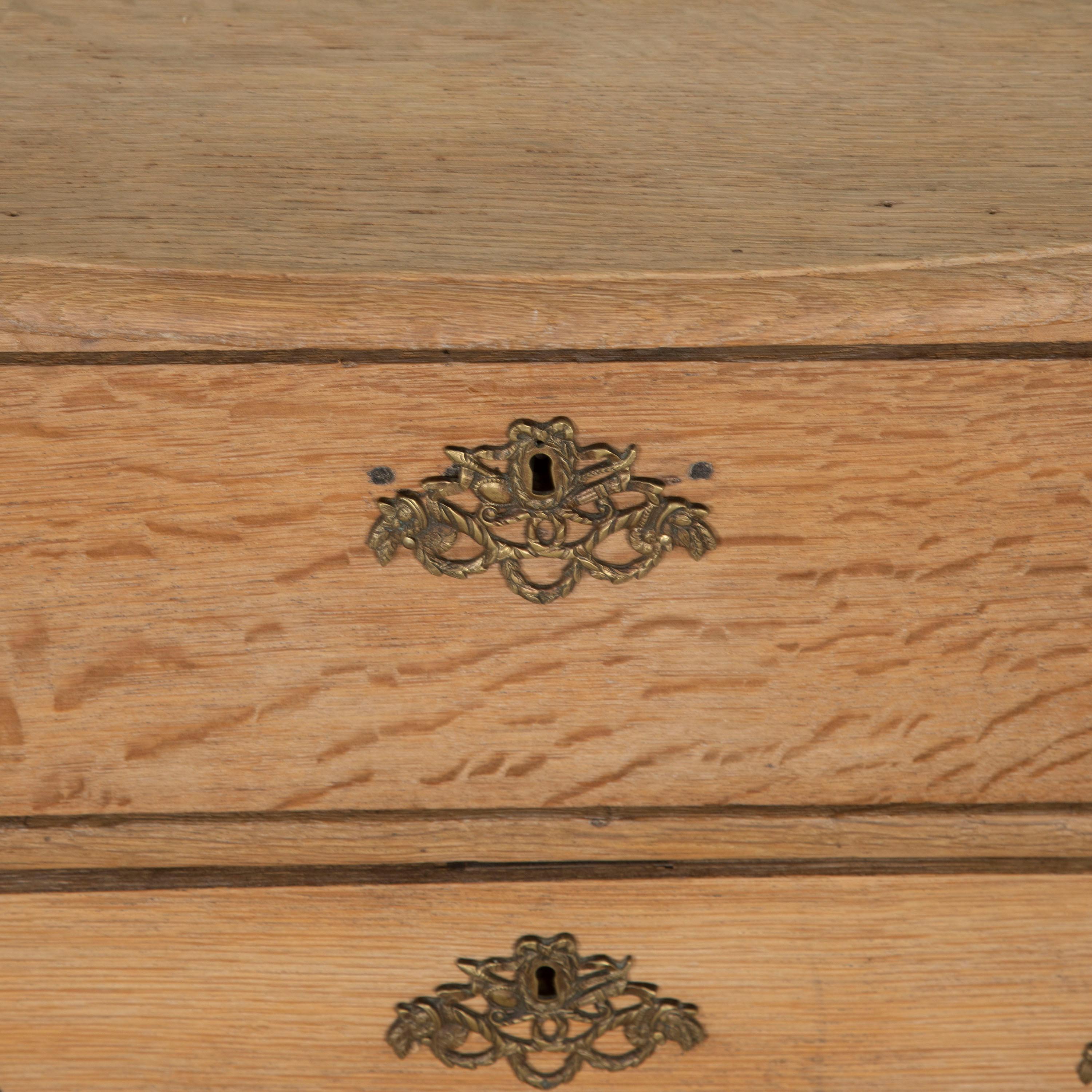 19th Century Small Dutch Oak Chest of Drawers For Sale 6