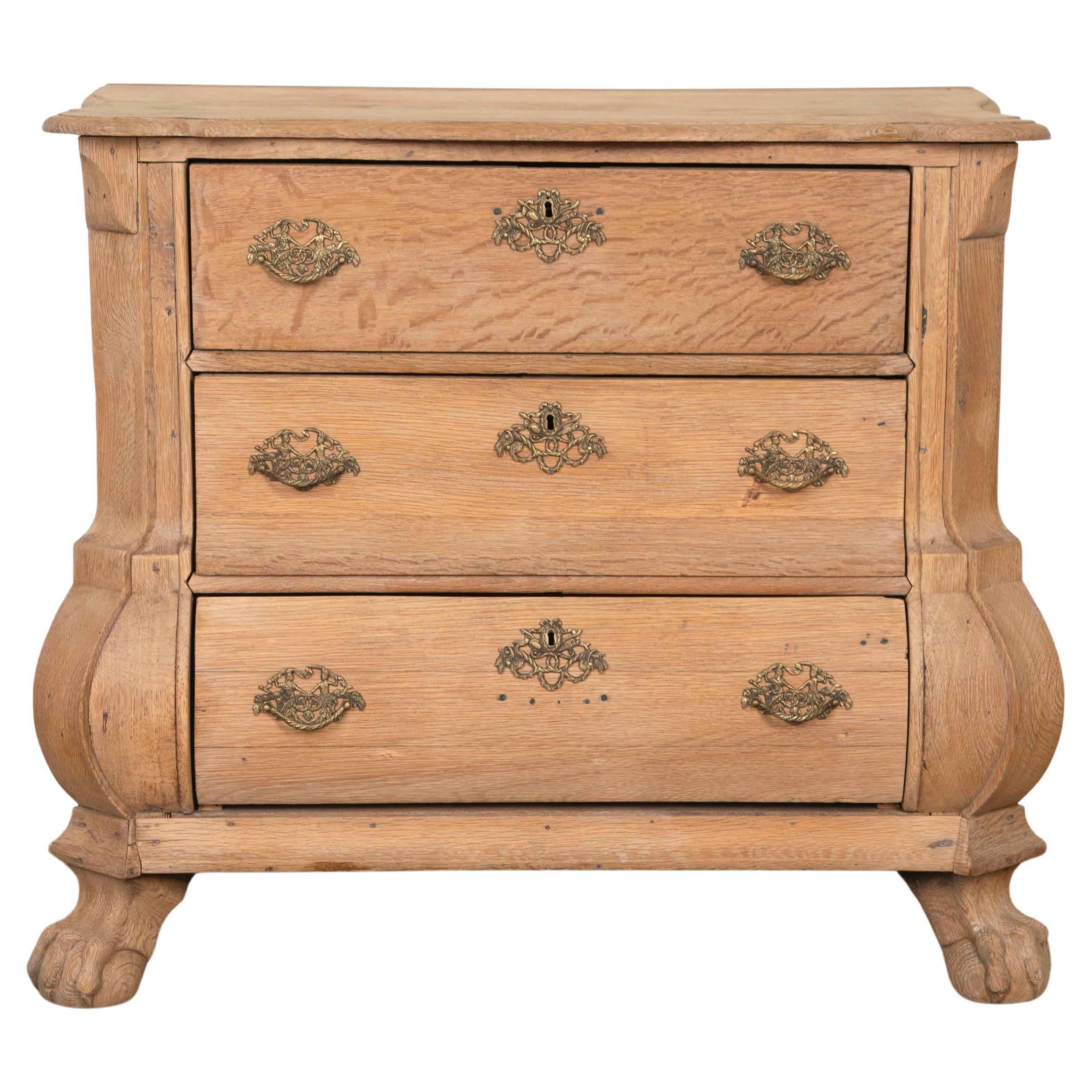 19th Century Small Dutch Oak Chest of Drawers For Sale