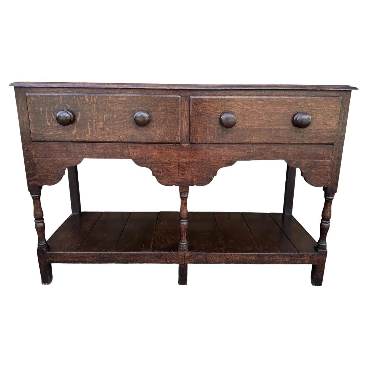 19th Century Small English Dresser Base