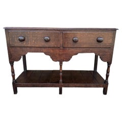 Antique 19th Century Small English Dresser Base