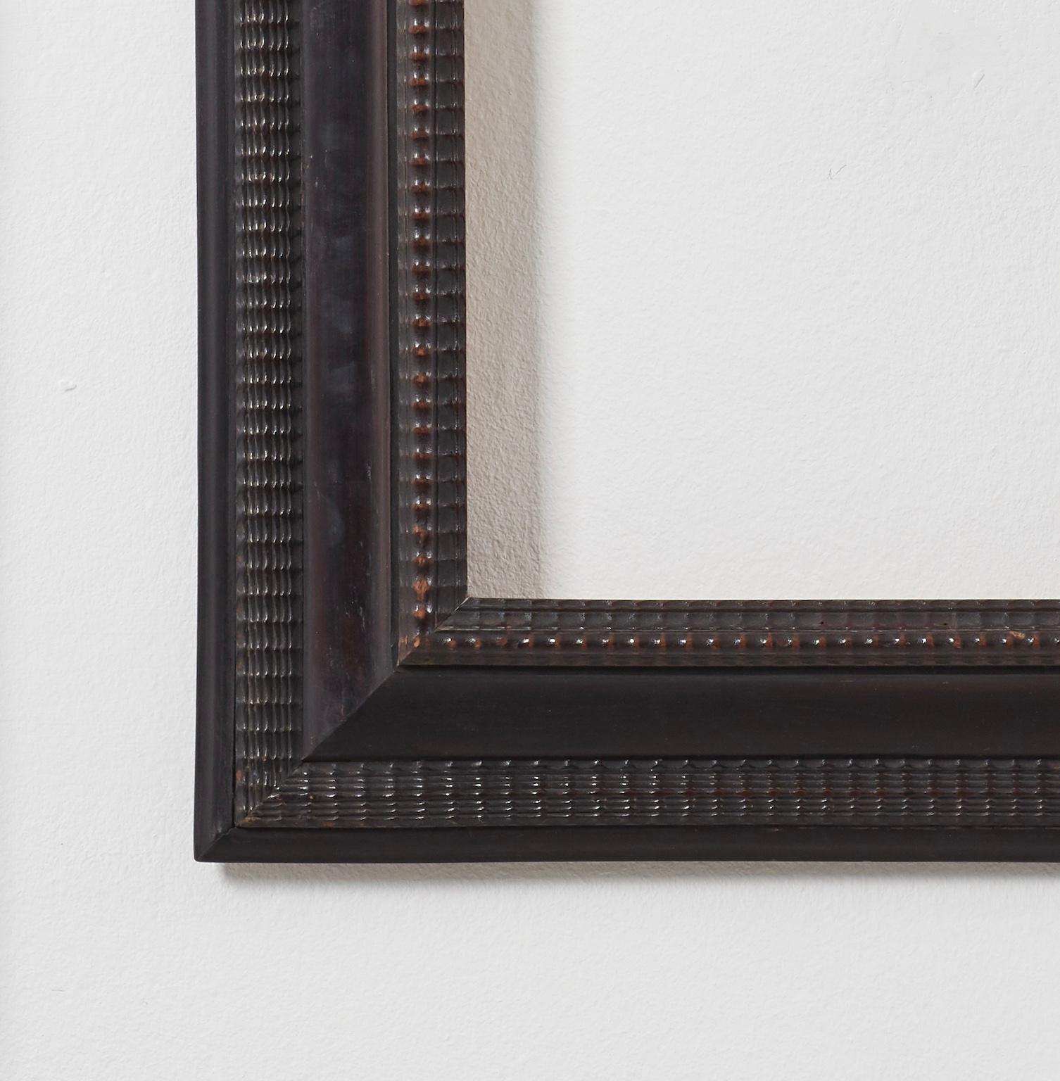 Ebonized 19th Century Small Italian Antique Ebonised Frame