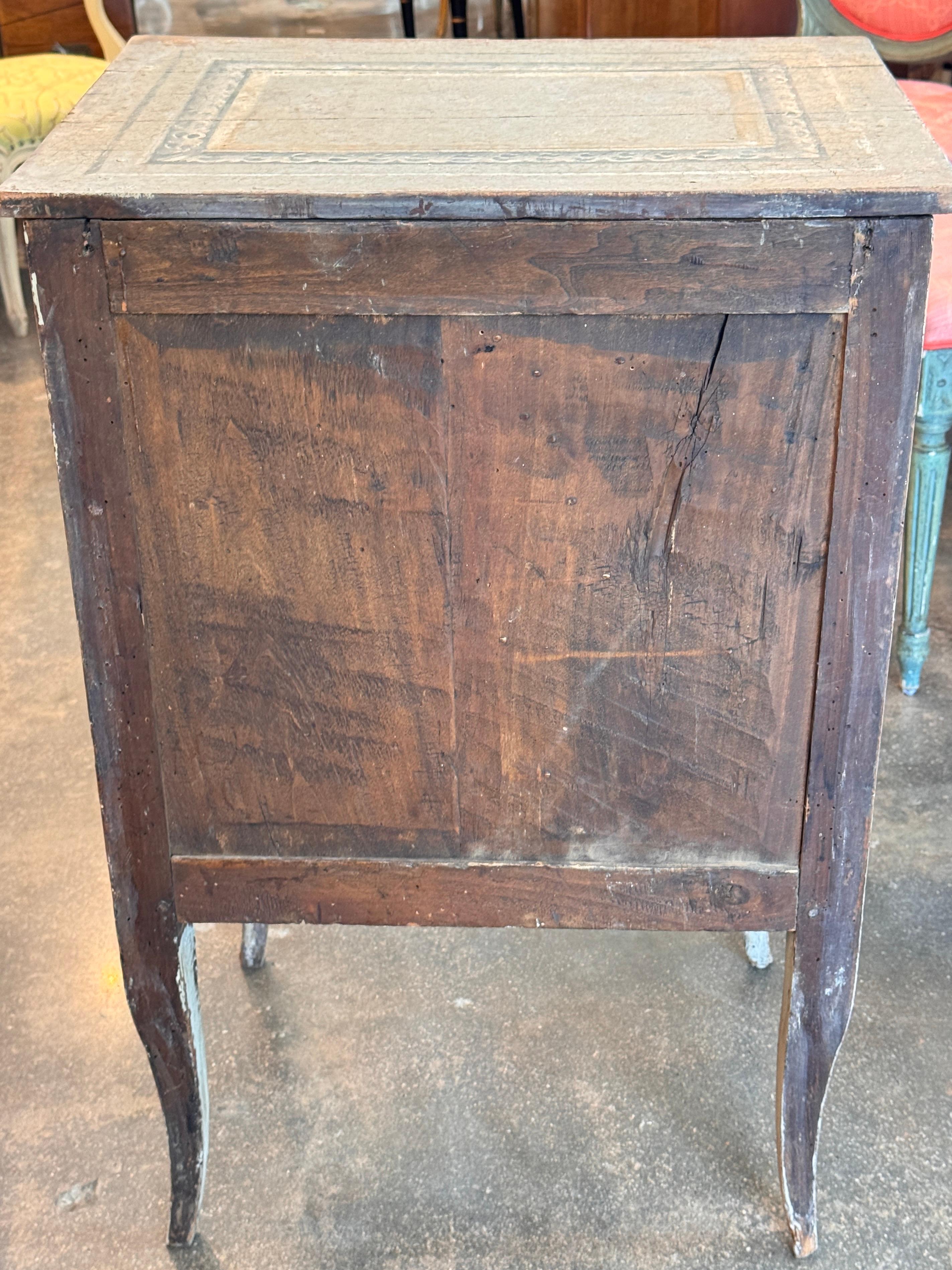 19th Century Small Italian Painted Commode For Sale 7