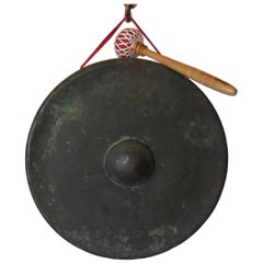 19th Century Small Japanese Bronze Gong