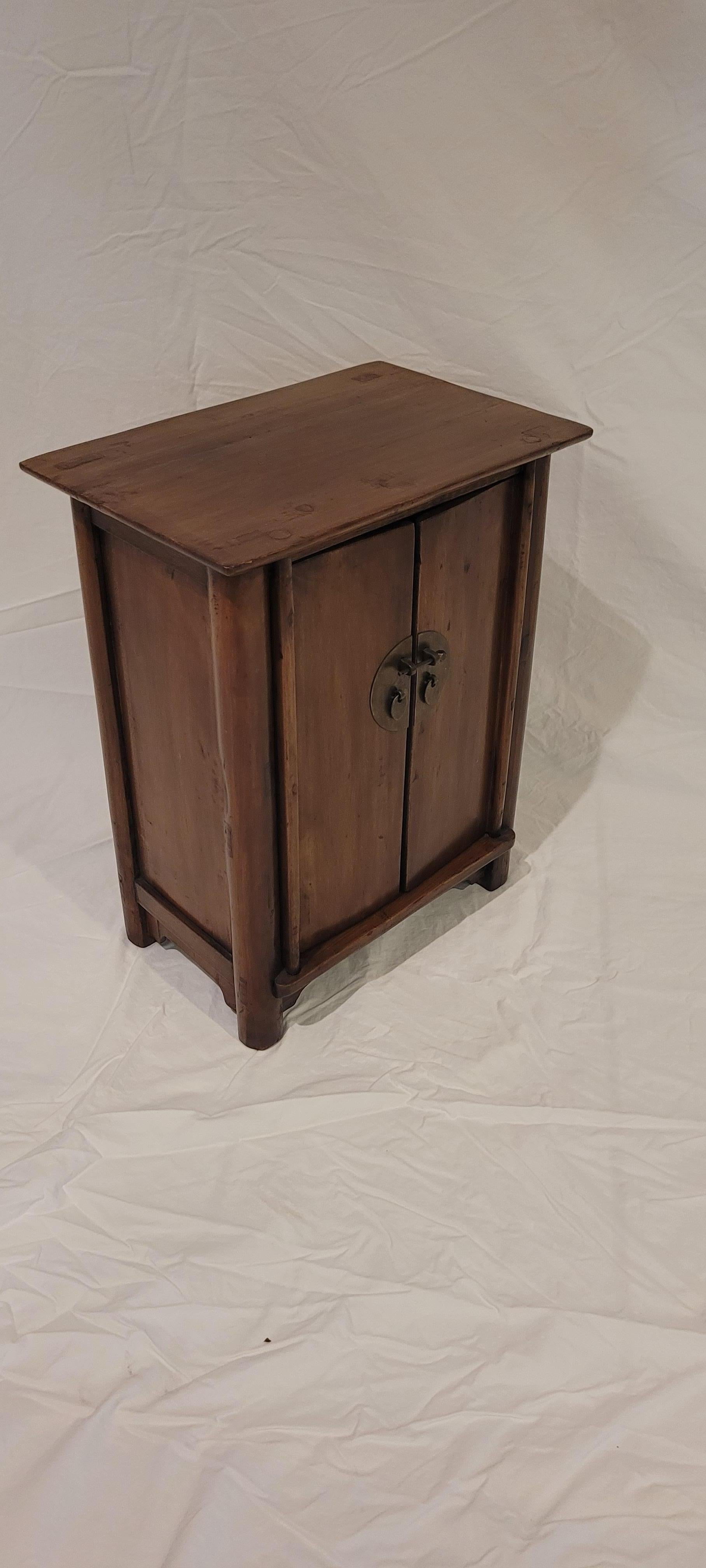 Hardwood 19th Century Small Kang Cabinet For Sale