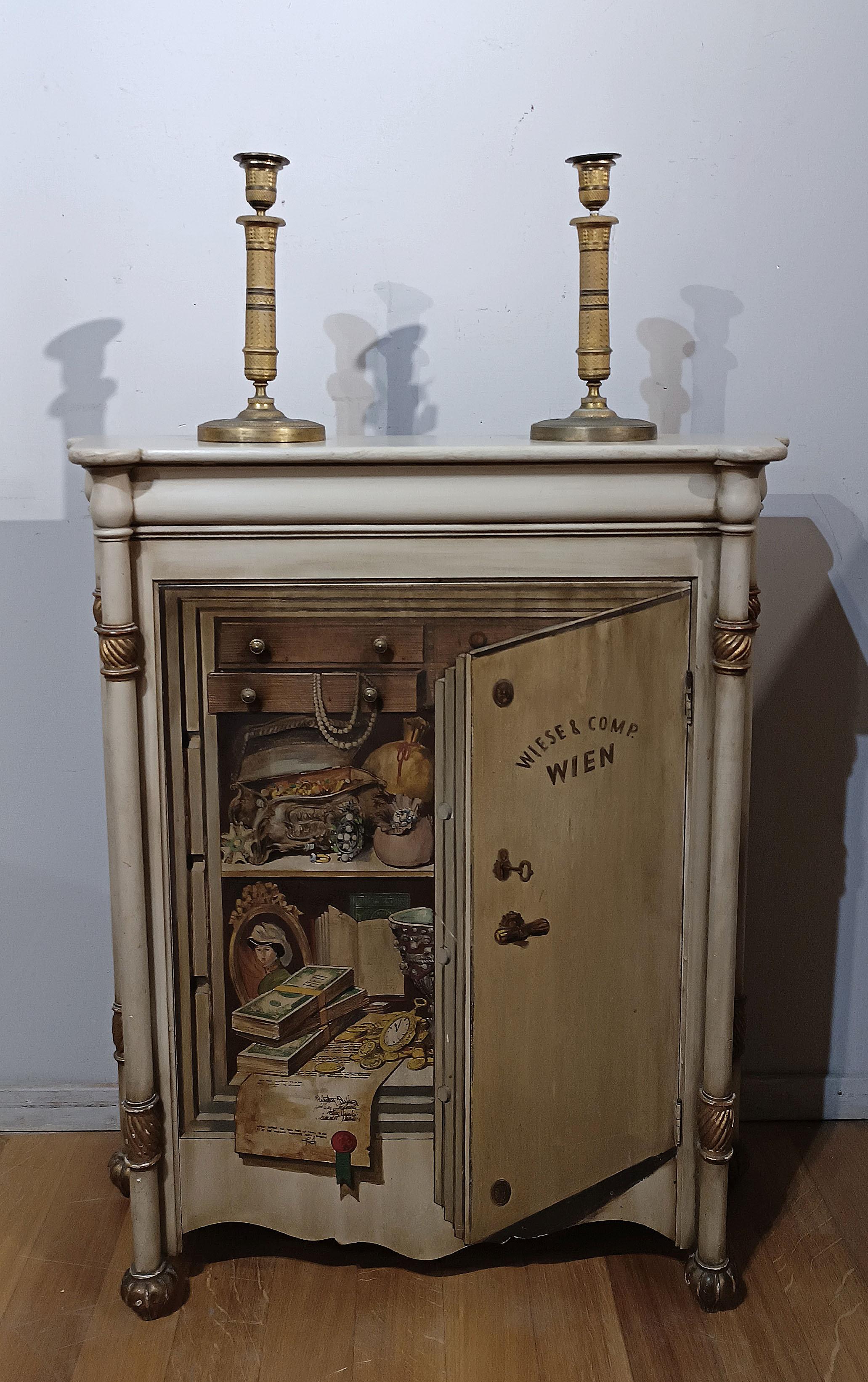 19th CENTURY SMALL SIDEBOARD TROMPE L'OEIL  For Sale 3