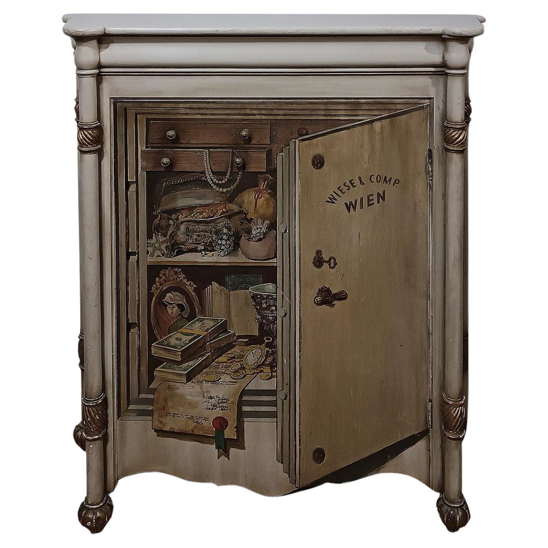 19th CENTURY SMALL SIDEBOARD TROMPE L'OEIL  For Sale