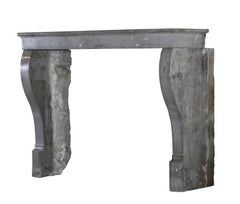 19th Century Small Timeless Vintage European Fireplace Surround