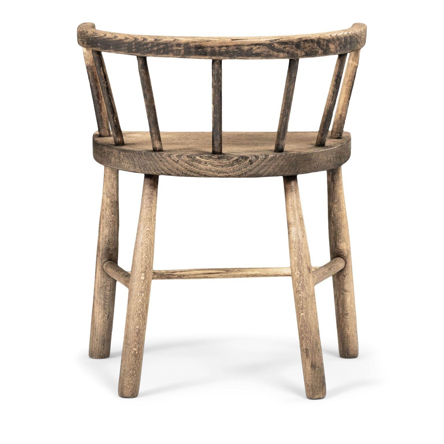 19th Century Small Vernacular Chair In Fair Condition In Houston, TX