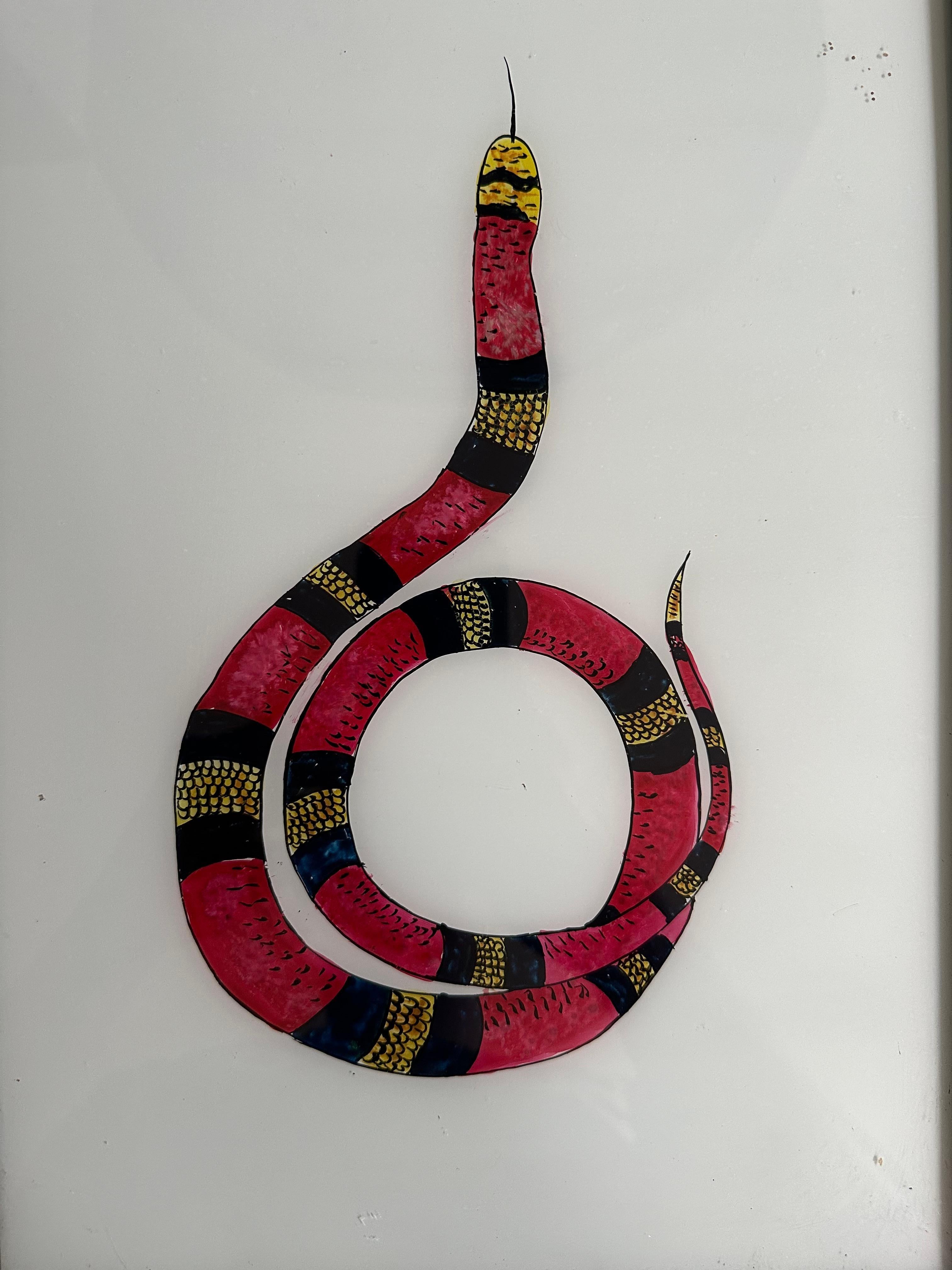Esta cautivadora ilustración de serpiente del siglo XIX muestra la elegancia y los intrincados detalles de su tema serpentino. La precisa representación del artista capta la sinuosa forma de la serpiente, sus escamas texturizadas y sus fascinantes