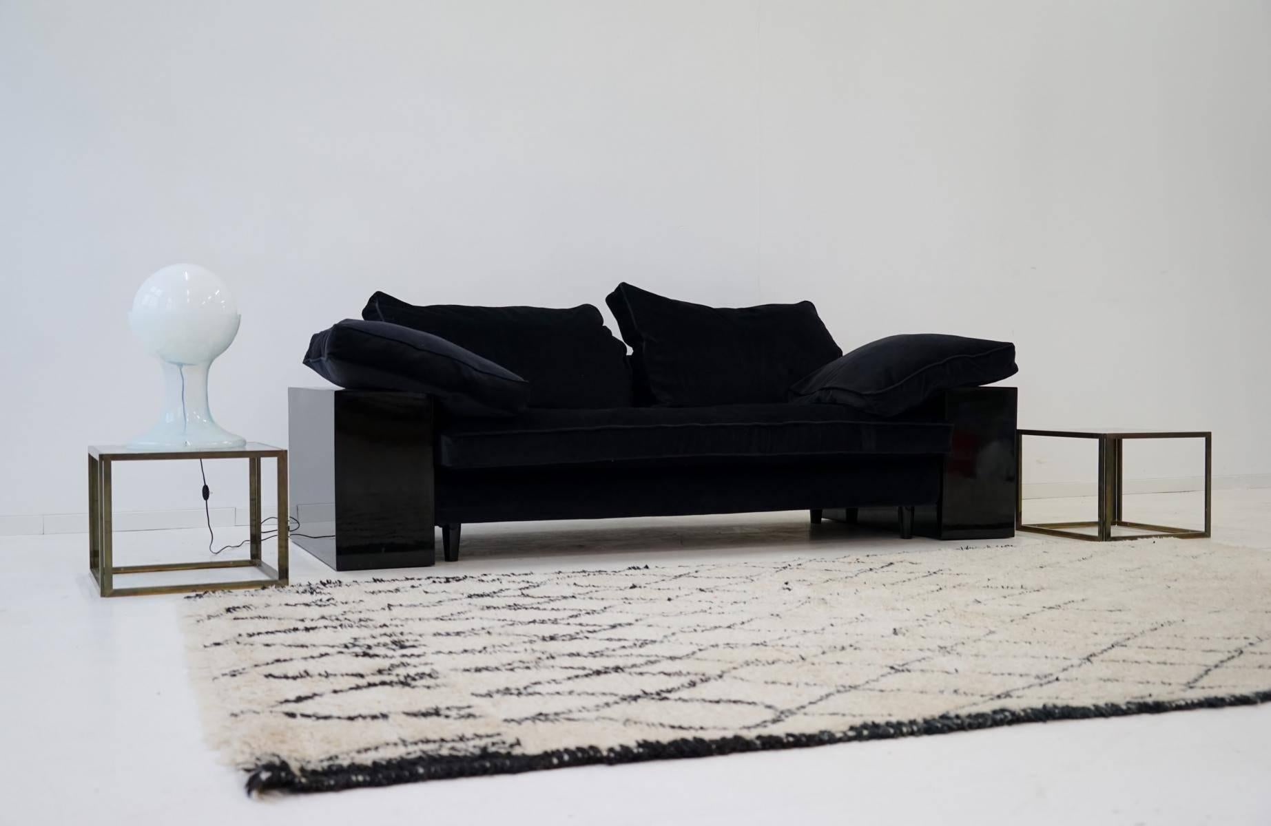 Mohair 19th Century Sofa Lota by Eileen Gray Canapé Lounge Daybed
