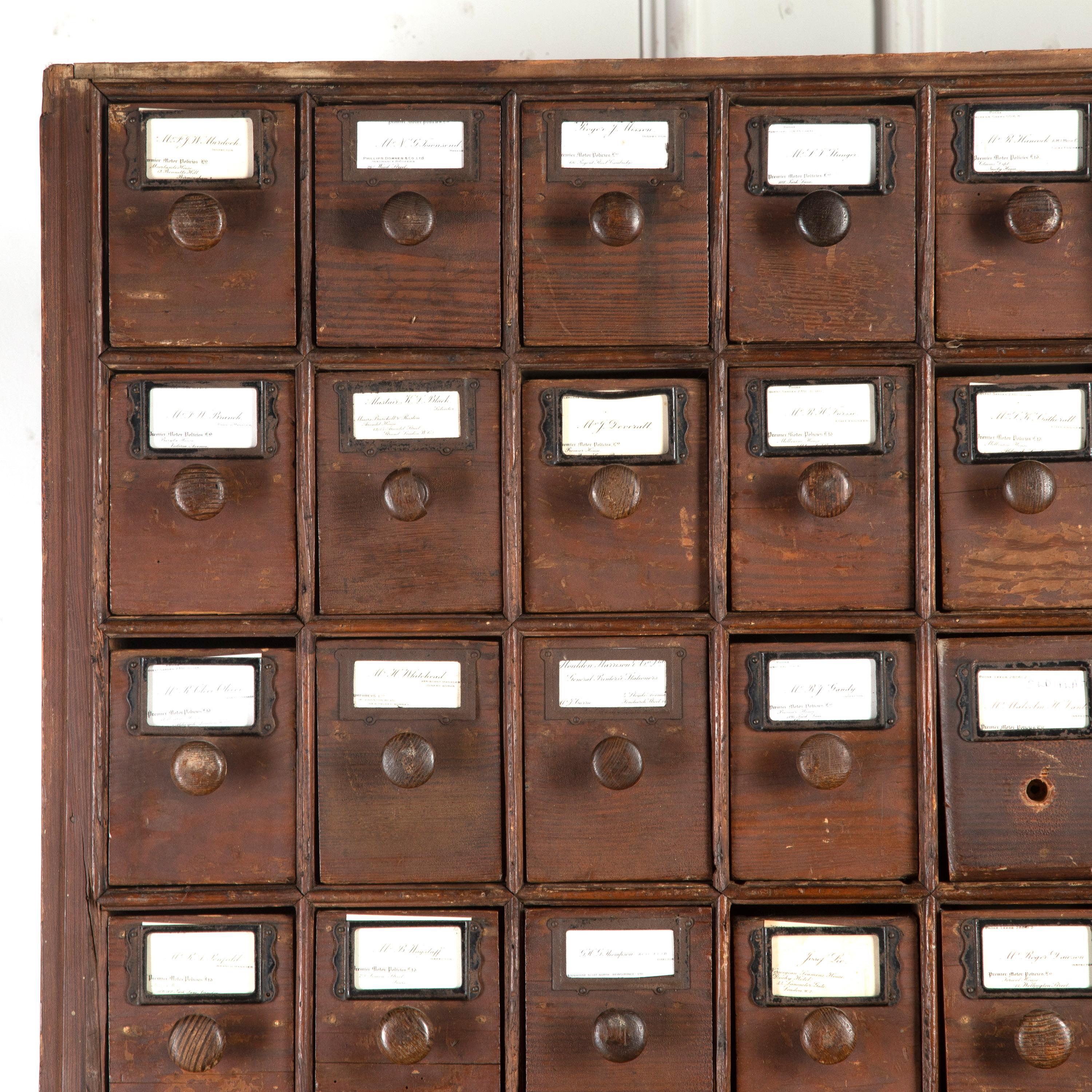 Country 19th Century Solicitor's Filing Cabinet