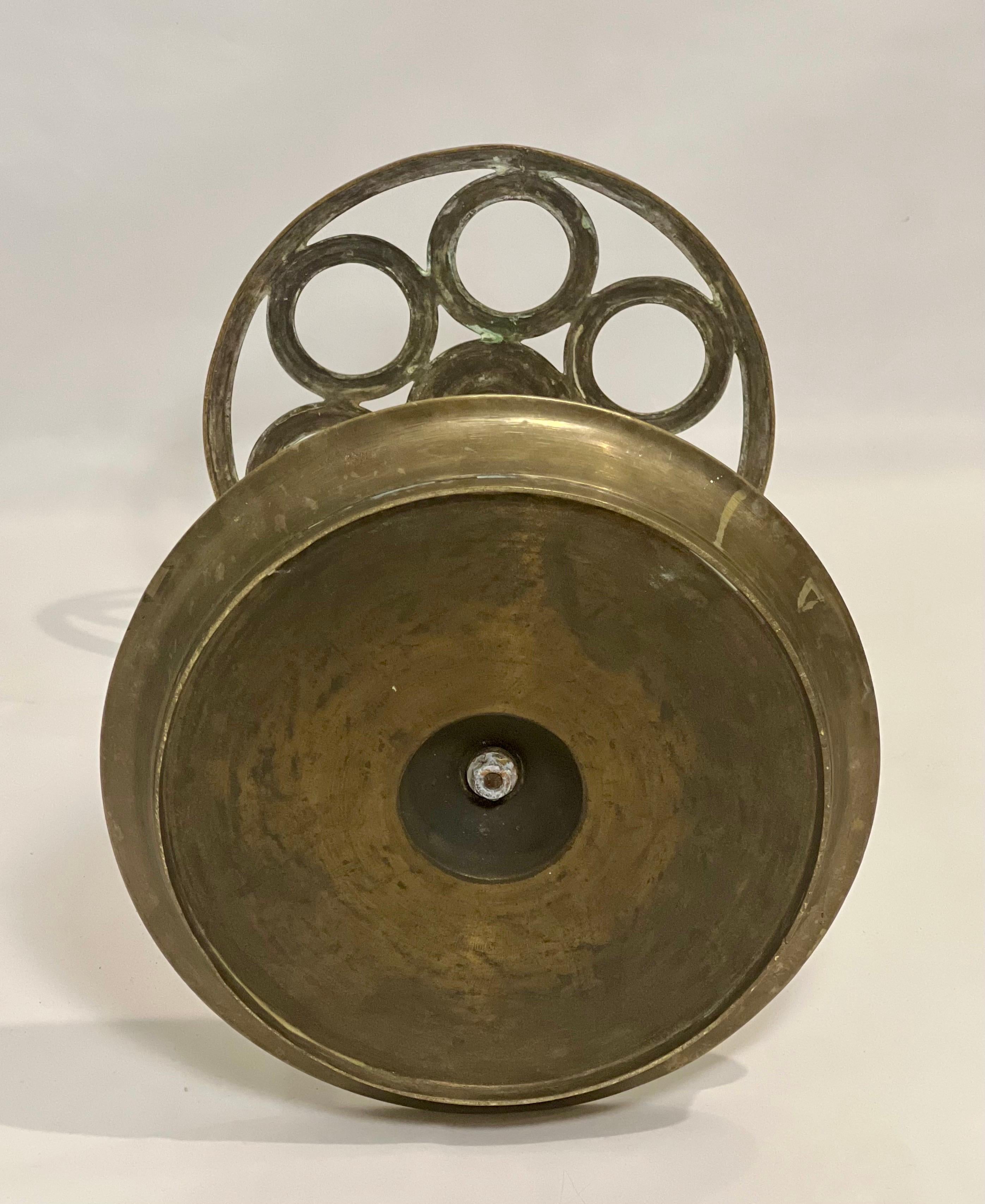 19th Century Solid Brass Umbrella Stand For Sale 5