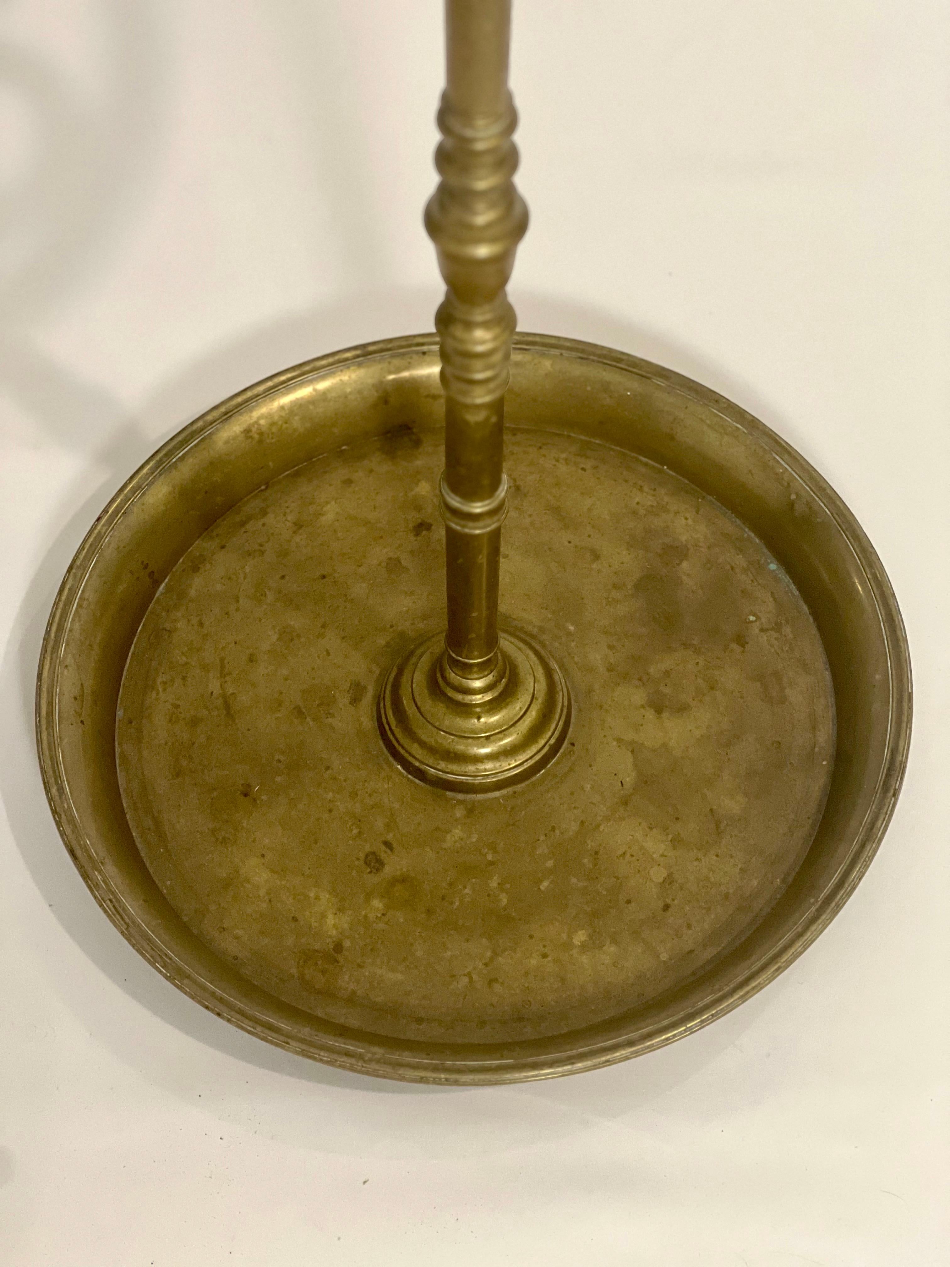19th Century Solid Brass Umbrella Stand For Sale 2