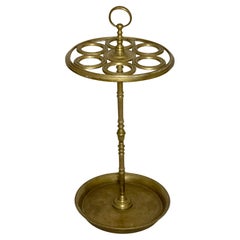 19th Century Solid Brass Umbrella Stand