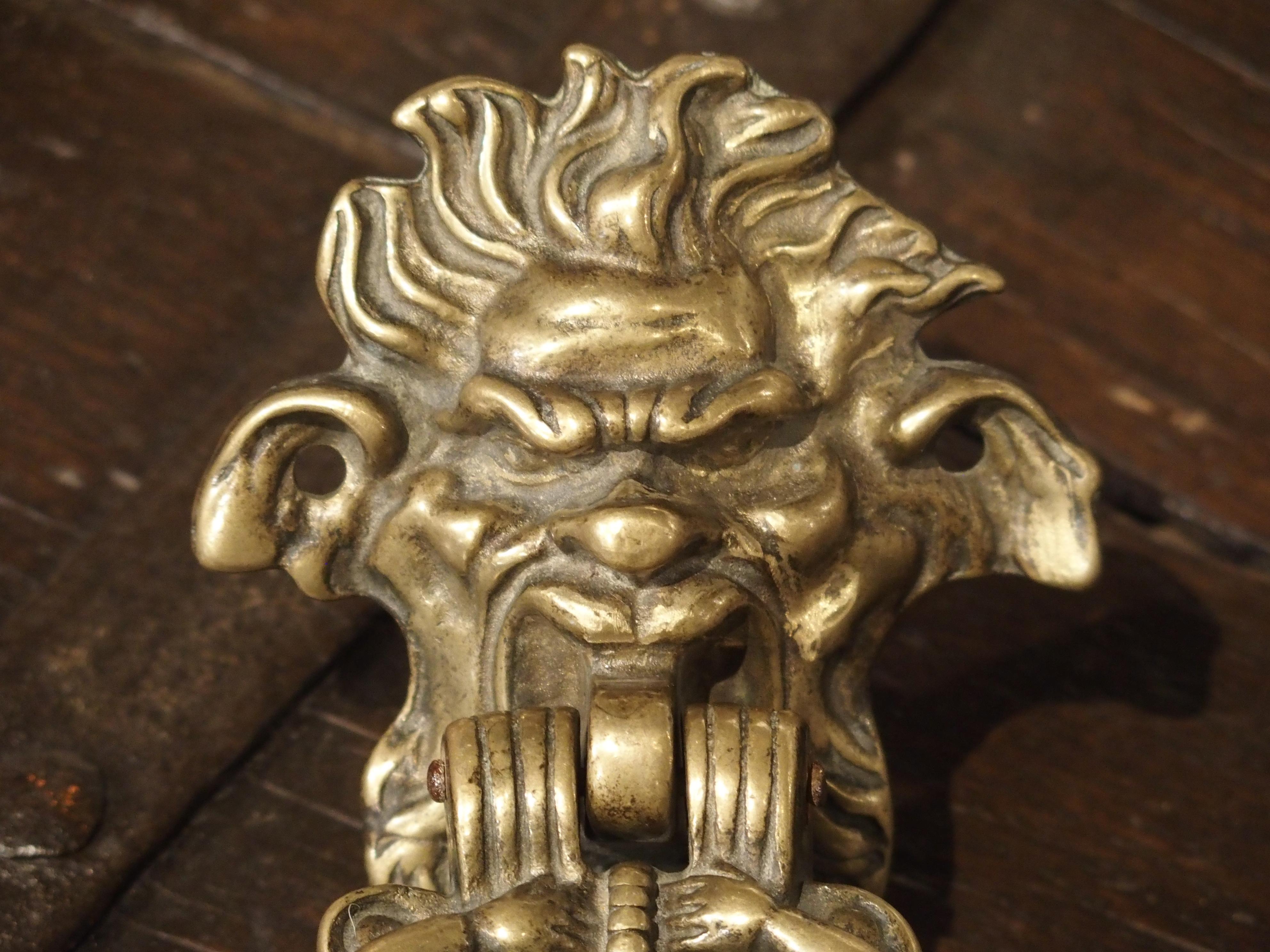 19th Century Solid Bronze Italian Door Knocker 3