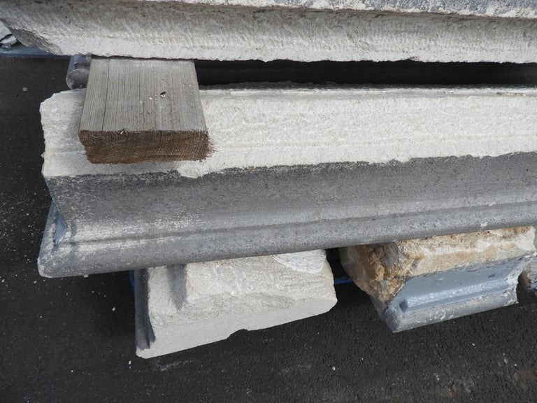 19th Century Solid Limestone Stair Treads with Nosing For Sale at 1stDibs