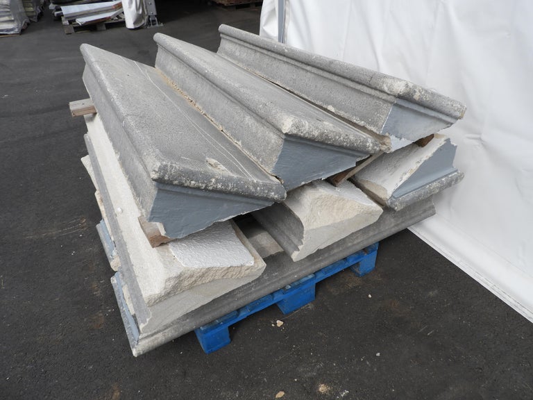 19th Century Solid Limestone Stair Treads with Nosing For Sale at 1stDibs