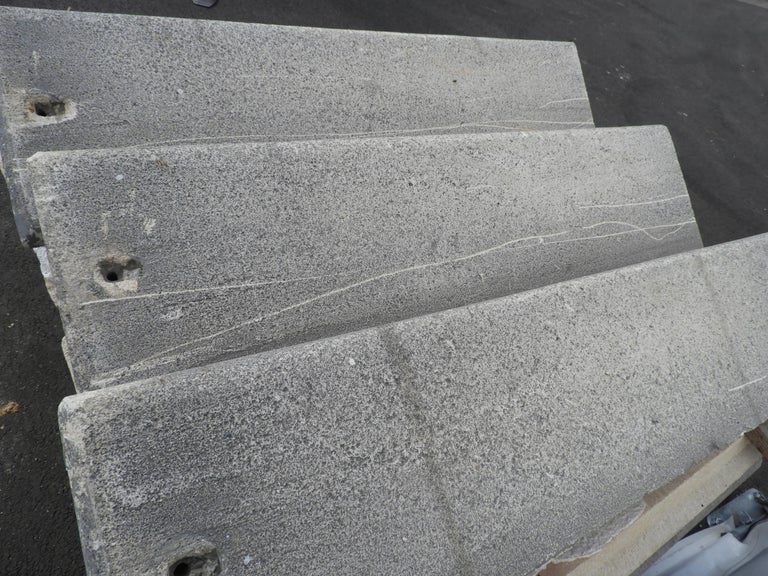 19th Century Solid Limestone Stair Treads with Nosing For Sale at 1stDibs