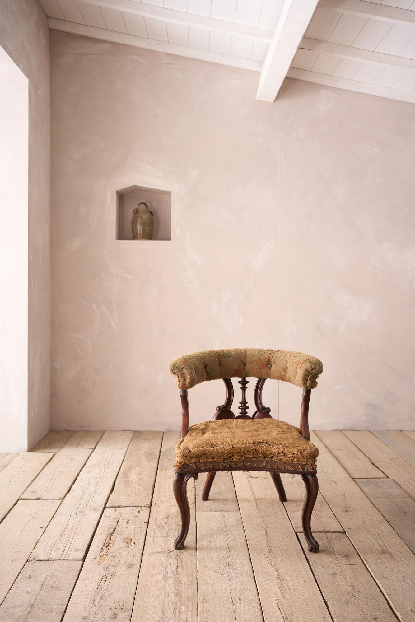 19th century solid mahogany desk chair In Excellent Condition For Sale In Malton, GB