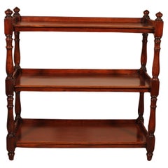 Antique 19th Century Solid Mahogany Three Tier Buffet