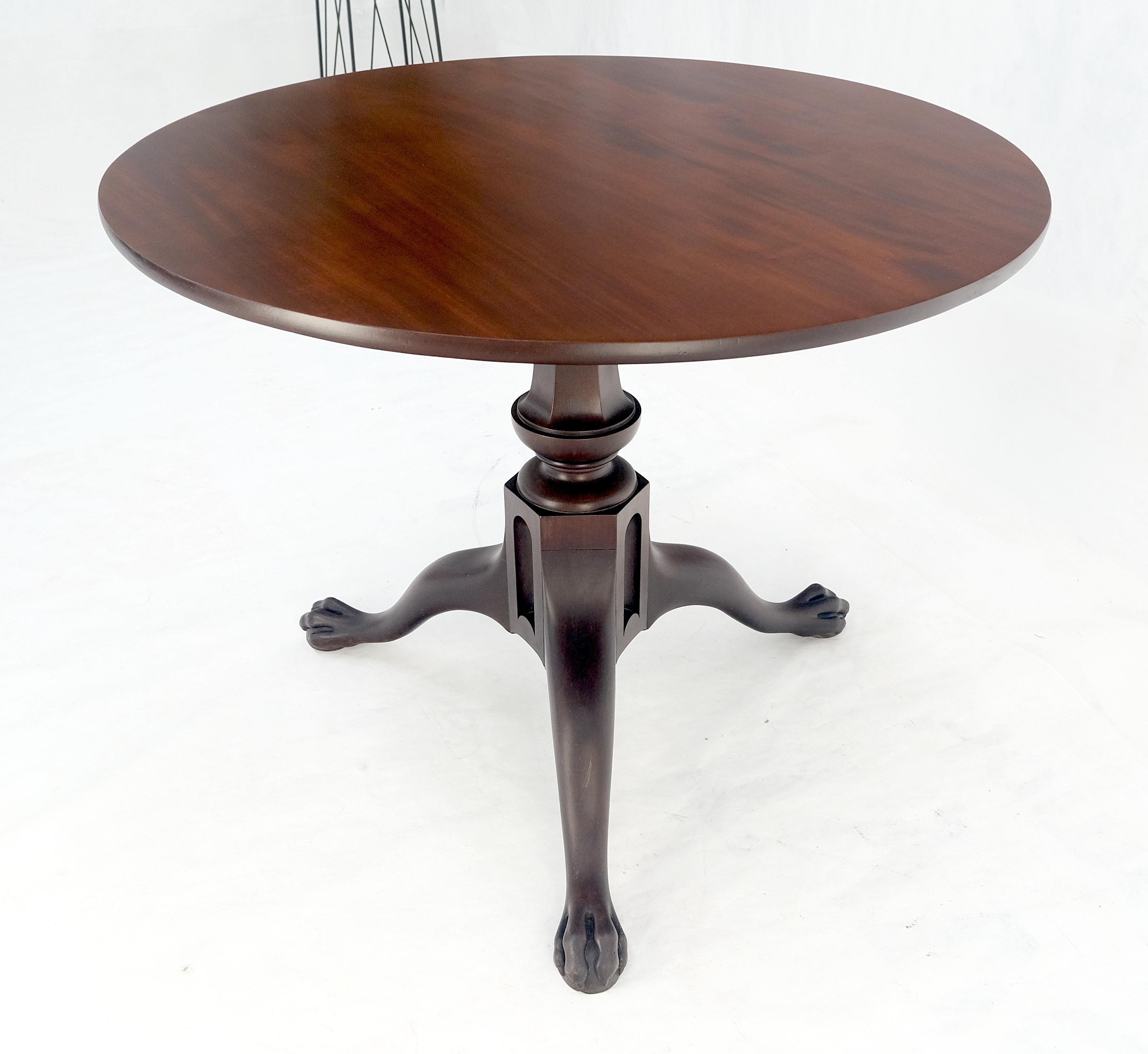 19. Jahrhundert Massiv Mahagoni Tilt Top Claw Feet Lampe Seite Mitte Frühstückstisch im Angebot 3
