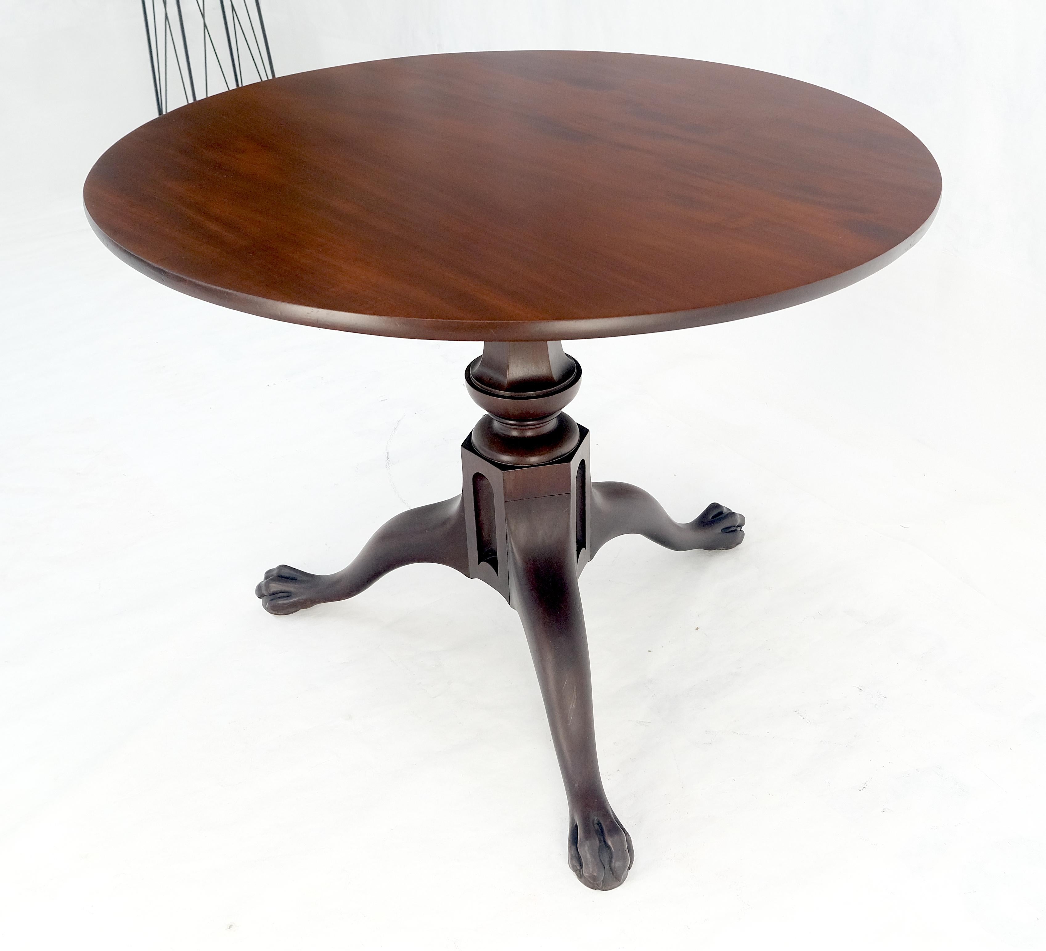 19. Jahrhundert Massiv Mahagoni Tilt Top Claw Feet Lampe Seite Mitte Frühstückstisch im Angebot 2
