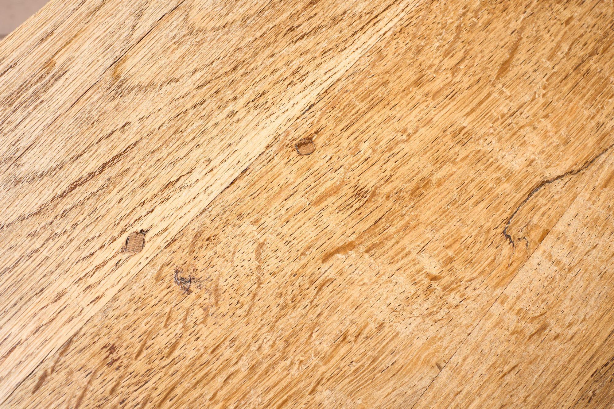 19th century Solid oak dining table For Sale 5