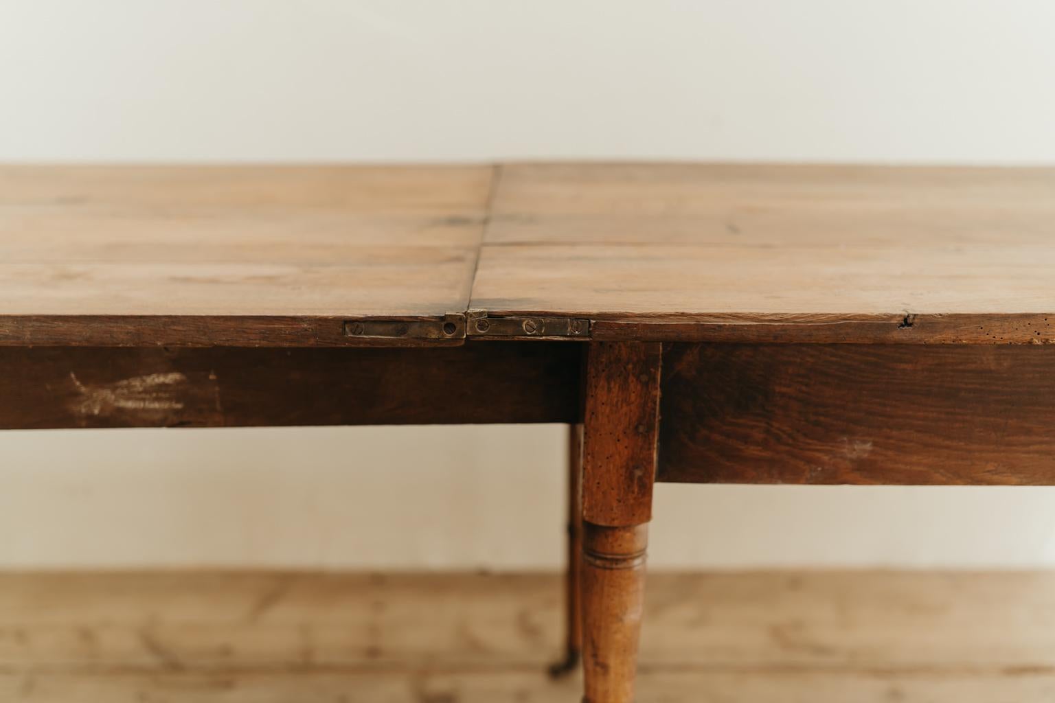 19th Century Solid Oak Farm Table For Sale 12