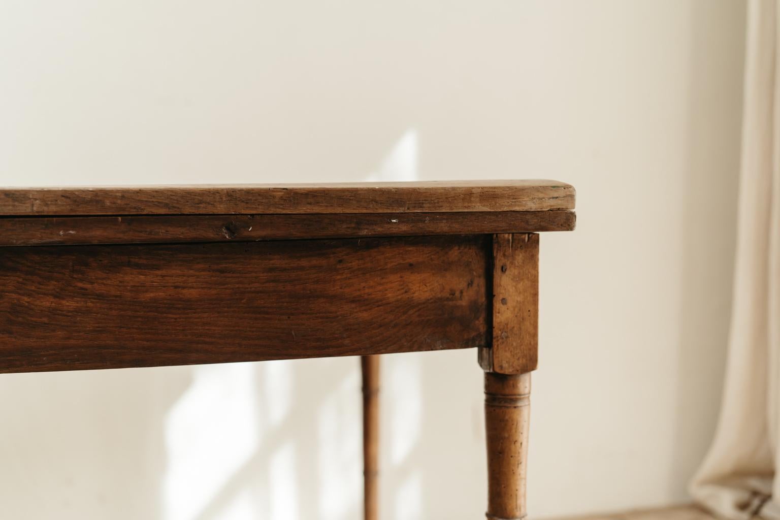 19th Century Solid Oak Farm Table For Sale 2
