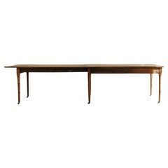 19th Century Solid Oak Farm Table