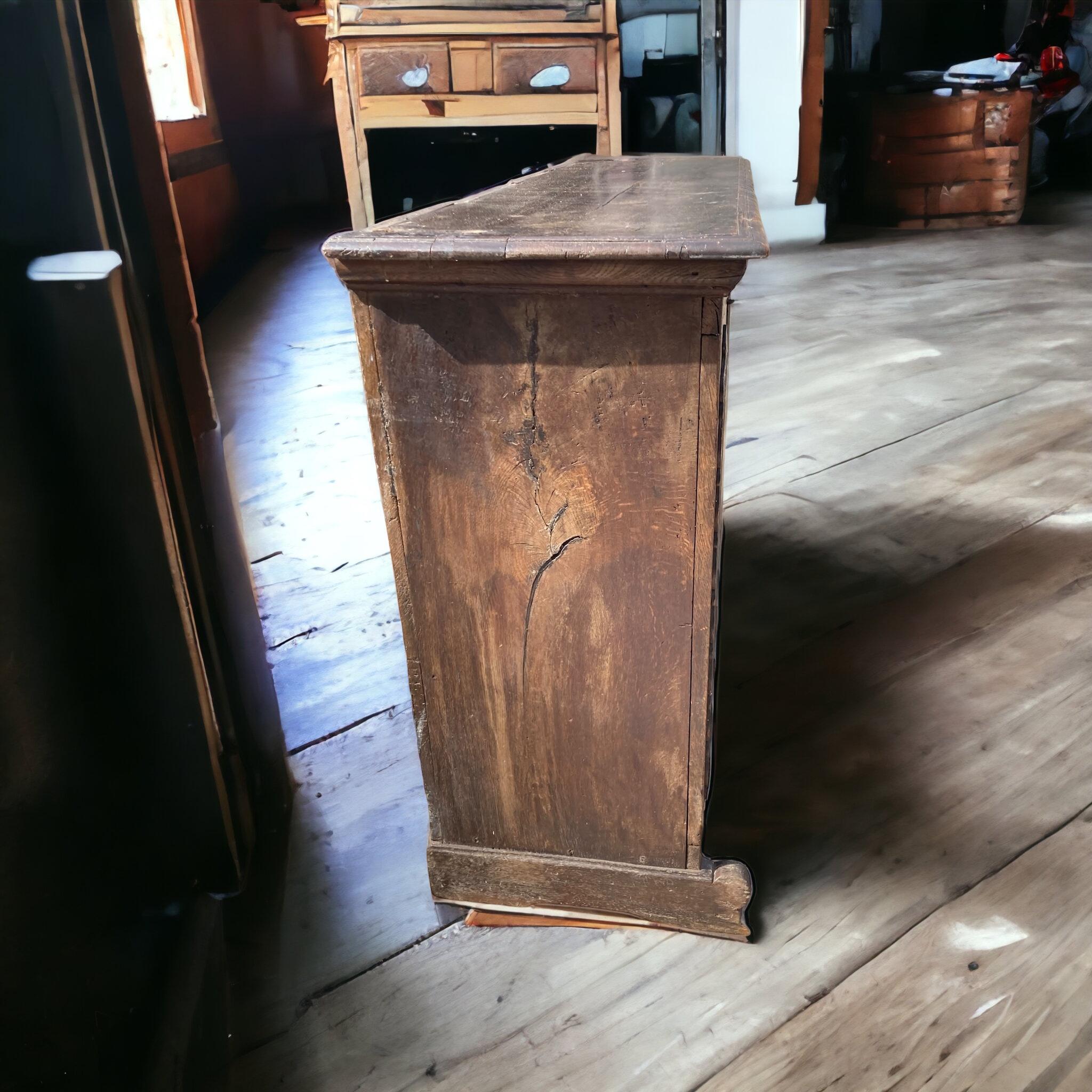 19th Century Solid Oak French Sideboard For Sale 3