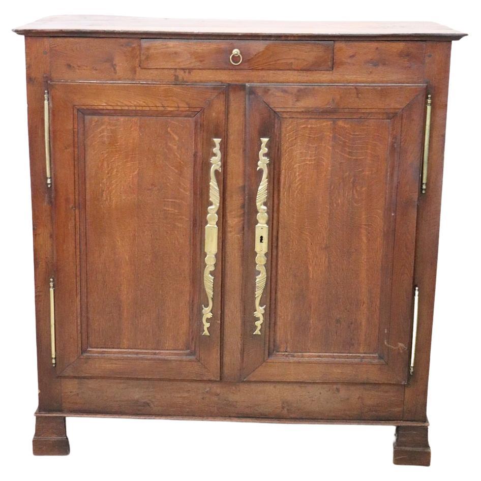 19th Century Solid Oak Wood Sideboard or Buffet