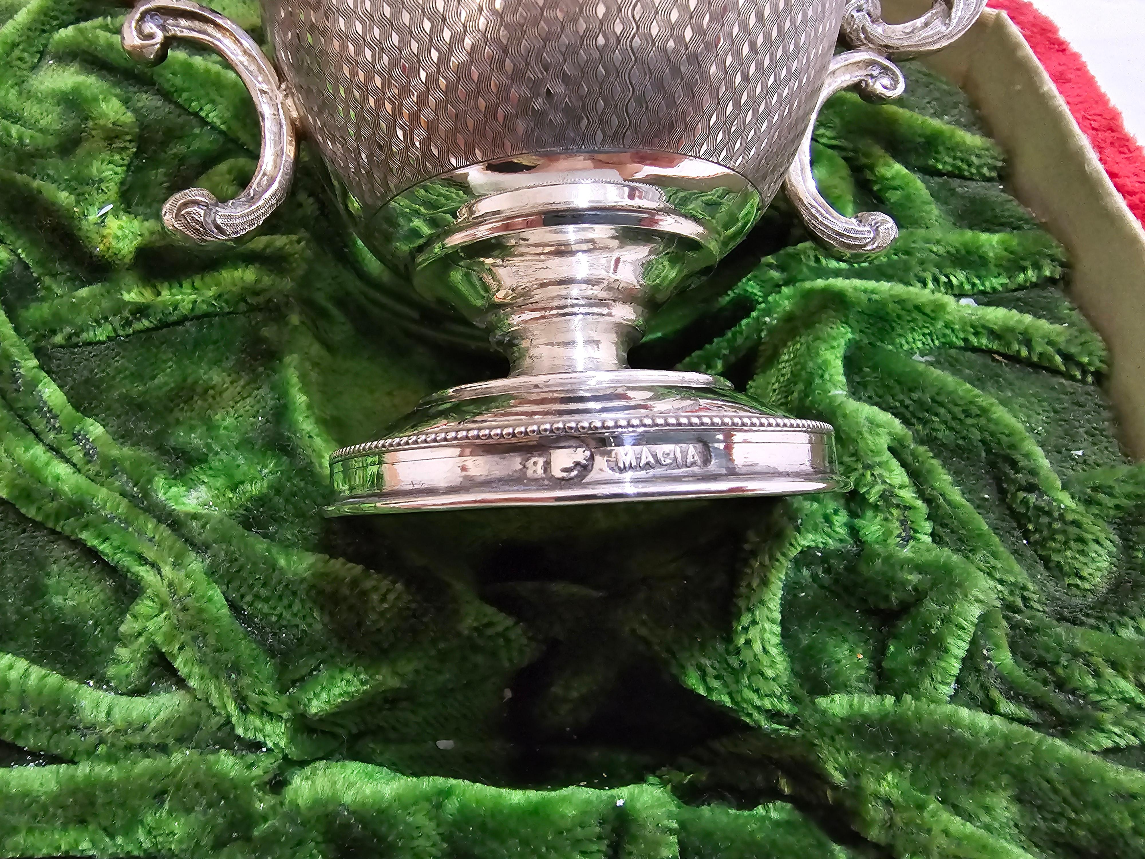 19th Century Solid Silver Baptismal Set For Sale 5