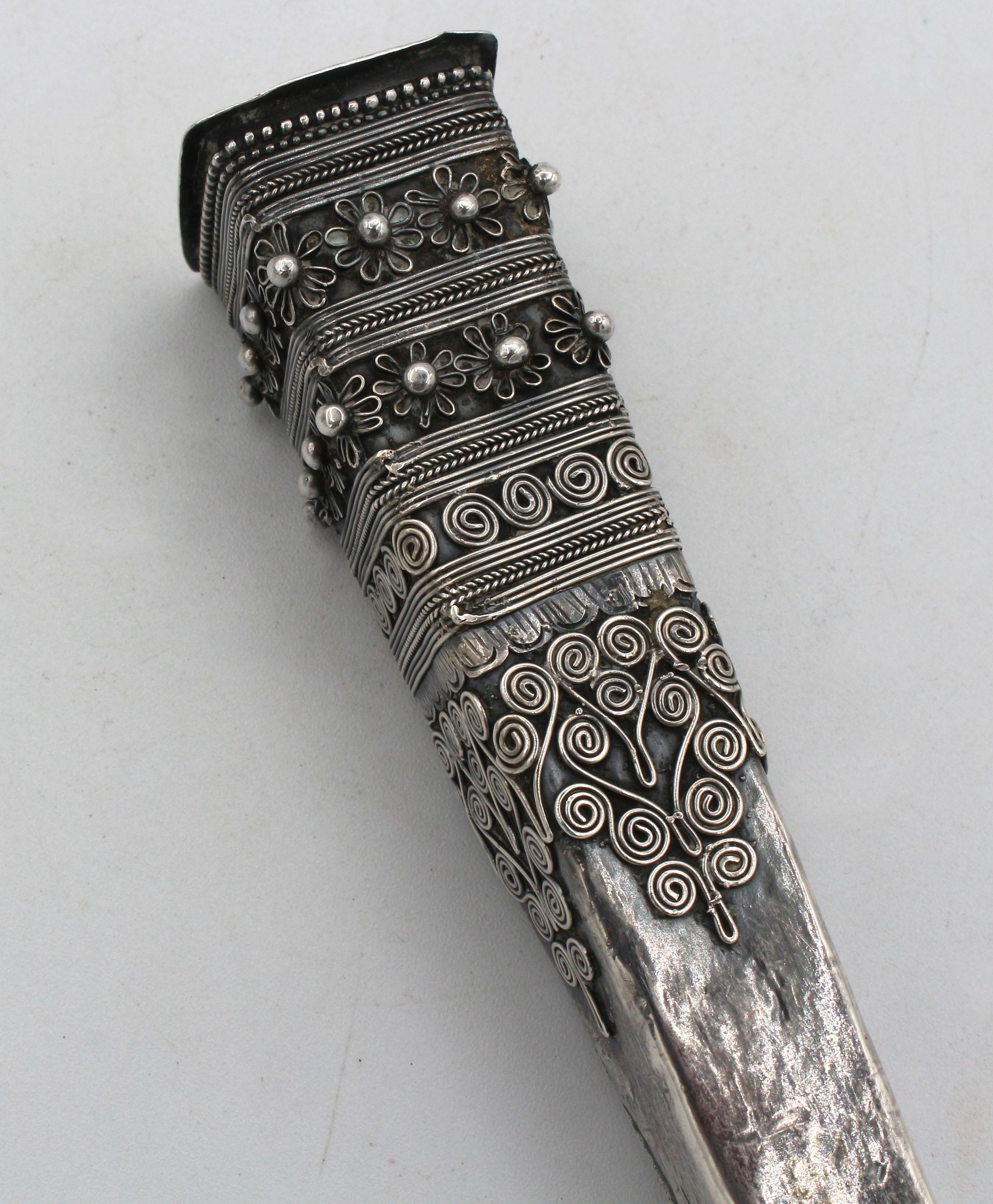 19th Century Solid Silver Knitting Needle Case or Sheath For Sale 1