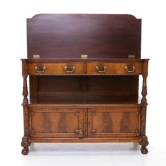 19th Century Sopwith & Co. English Mahogany Server with Lift Top