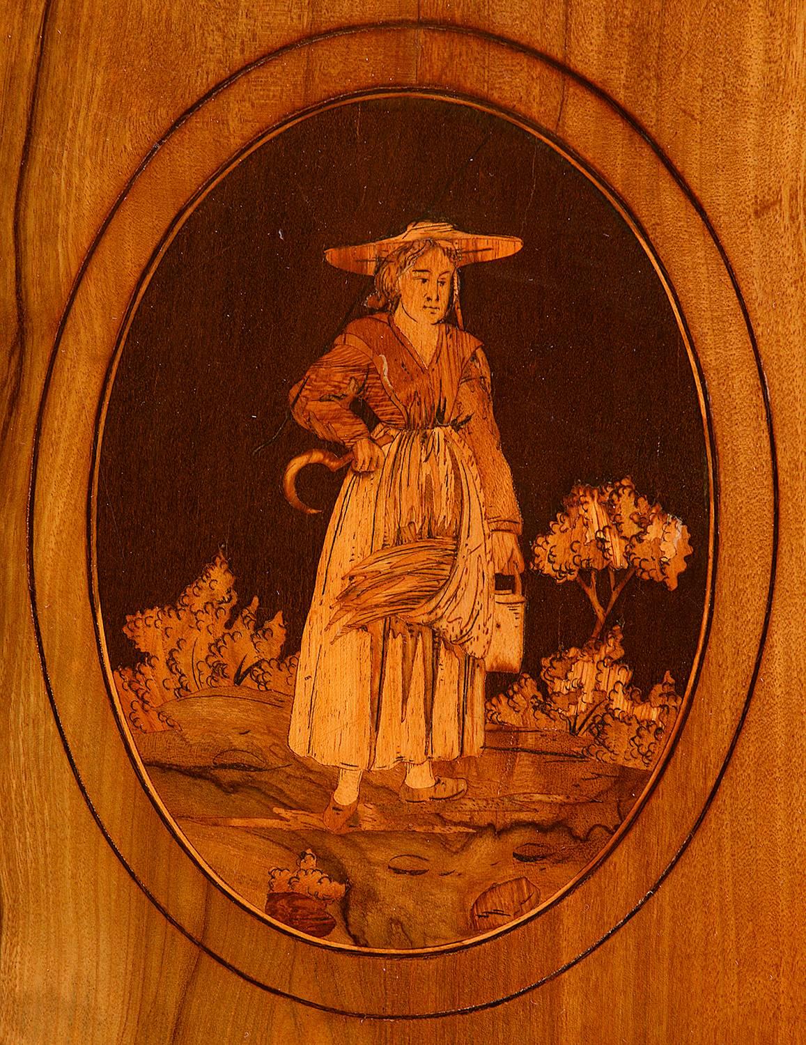 Fruitwood 19th Century Sorrento Inlaid Table