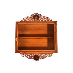 19th Century Sorrento Olive Wood Wall Hanging Cabinet