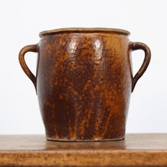 Pot à confit à glaçure sud-allemande du 19e siècle