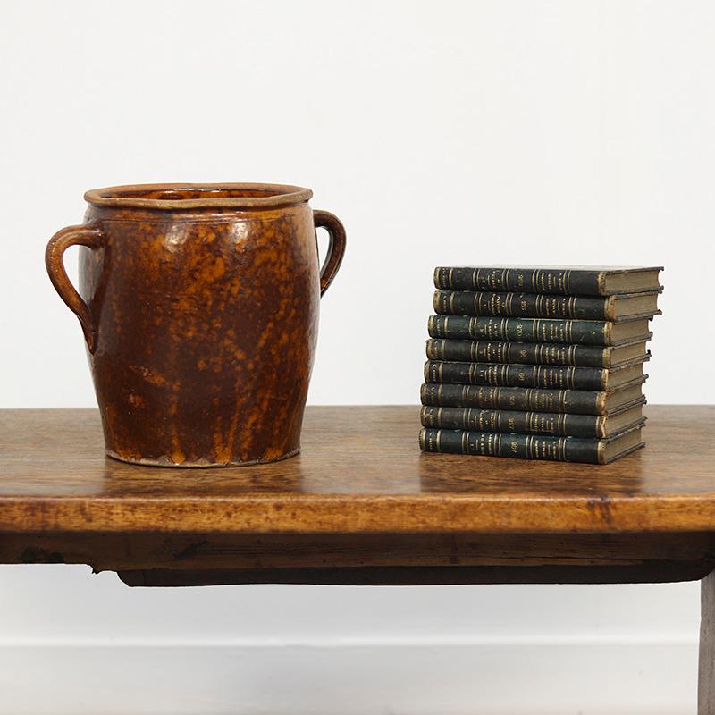 19. Jahrhundert Süddeutscher glasierter Konfitüren-Topf / Krug (Deutsch) im Angebot