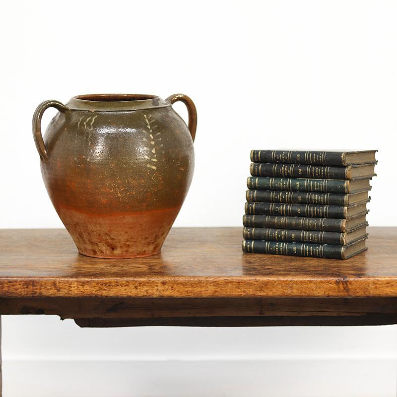 XIXe siècle Pot à confit à glaçure sud-allemande du 19e siècle en vente